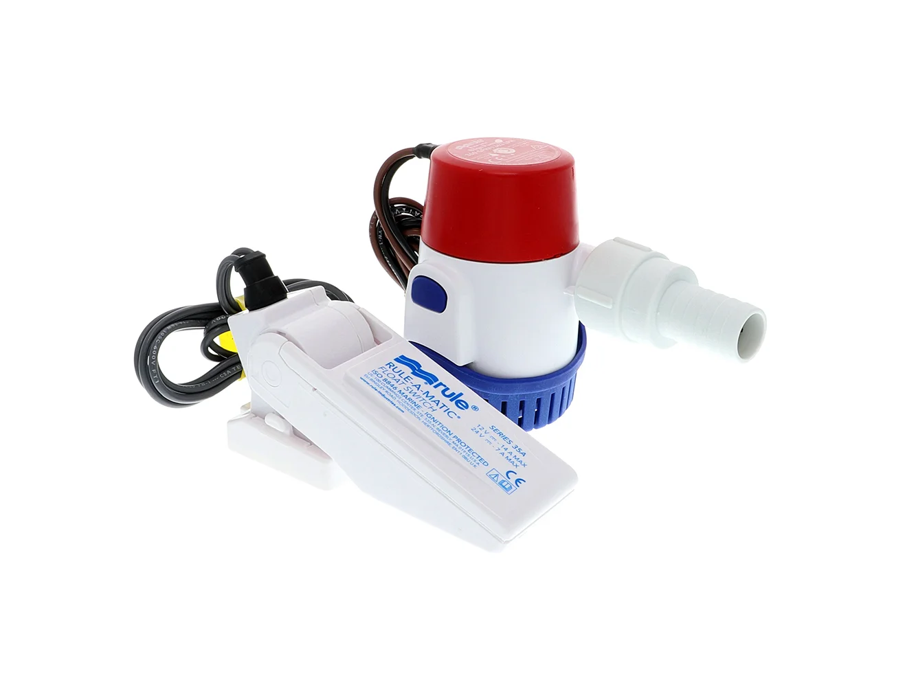 Rule 360 GPH Standard Bilge Pump Kit w/Float Switch - 12V