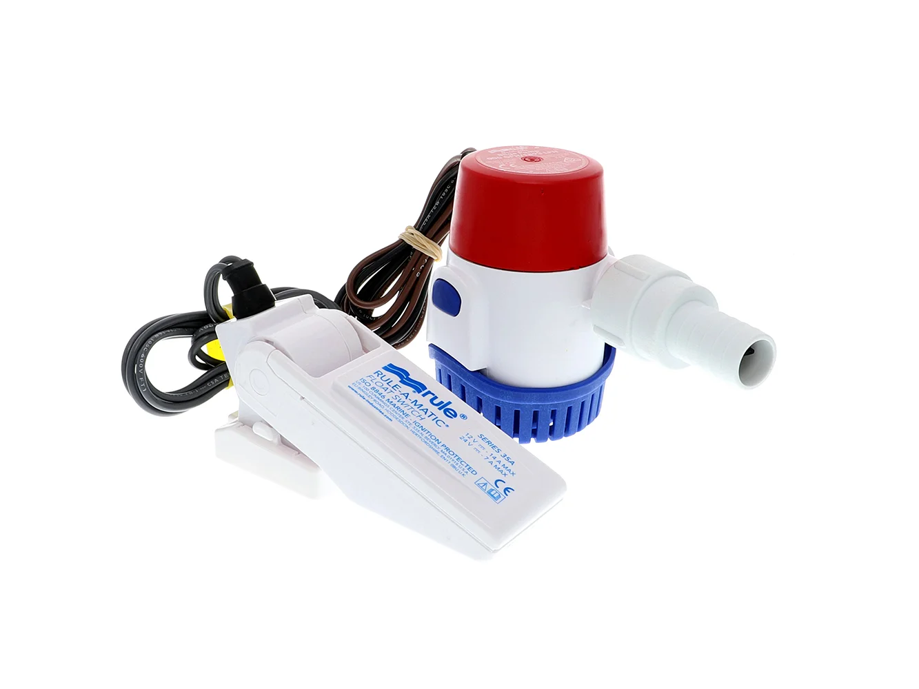 Rule 500 GPH Standard Bilge Pump Kit w/Float Switch - 12V