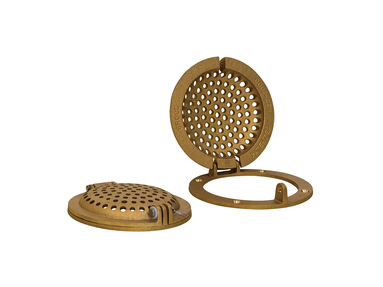 GROCO Bronze Round Hull Strainer w/Access Door f/Up To 2" Thru-Hull
