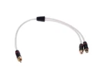 Fusion Performance RCA Cable Splitter - 1 Male to 2 Female - .9'