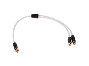 Fusion Performance RCA Cable Splitter - 1 Male to 2 Female - .9'