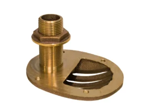 GROCO 1/2" Bronze Combo Scoop Thru-Hull w/Nut