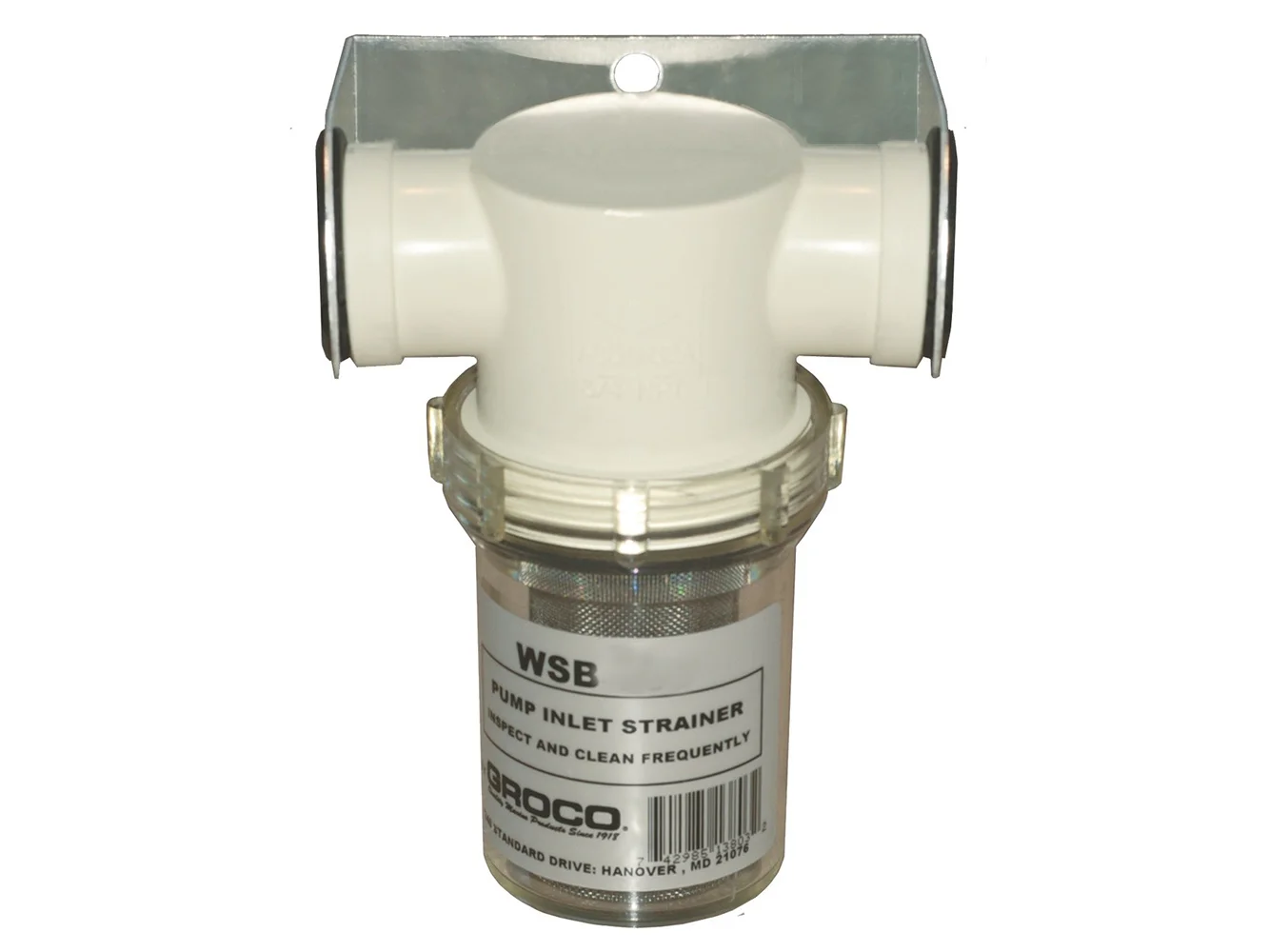 GROCO 3/4" Fresh Water Strainer w/Plastic Basket