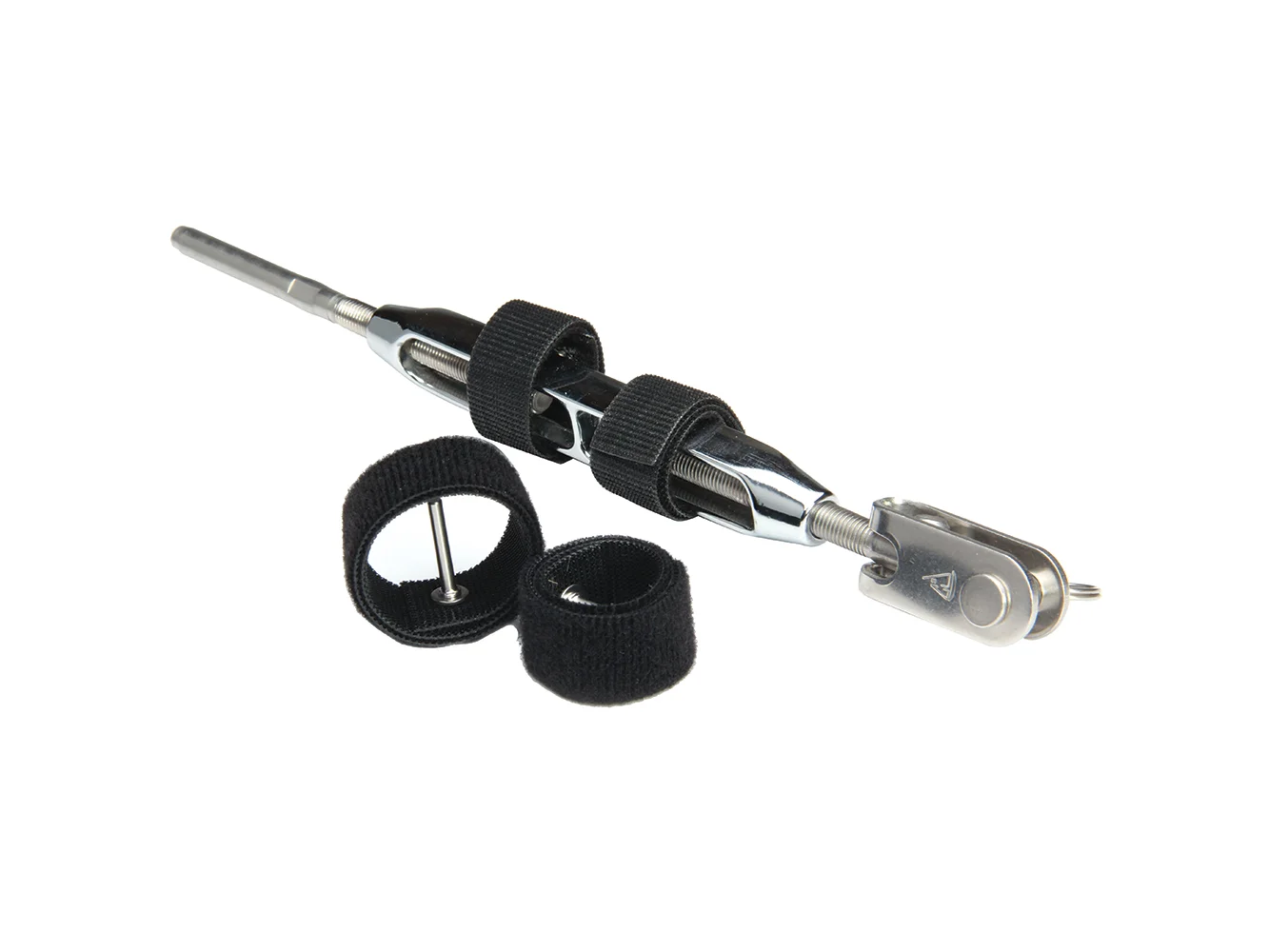 C. Sherman Johnson Wrap Pins Hook & Loop Pin Locking Devices for Open Body Turnbuckles 7/16" & 1/2" - 2-Pack