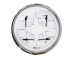 Faria Chesapeake White SS 5" Multifunction Gauge