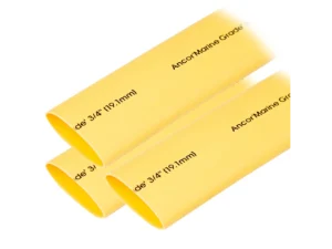 Ancor Heat Shrink Tubing 3/4" x 3" - Yellow - 3 Pieces