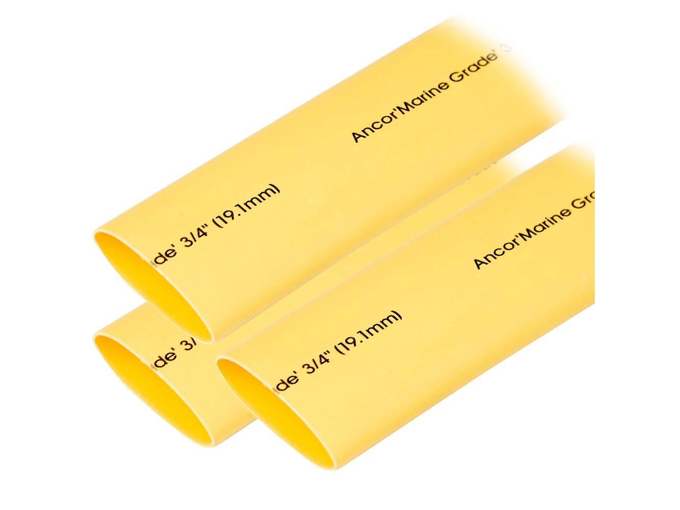 Ancor Heat Shrink Tubing 3/4" x 3" - Yellow - 3 Pieces