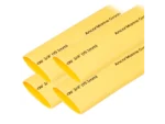 Ancor Heat Shrink Tubing 3/4" x 6" - Yellow - 4 Pieces