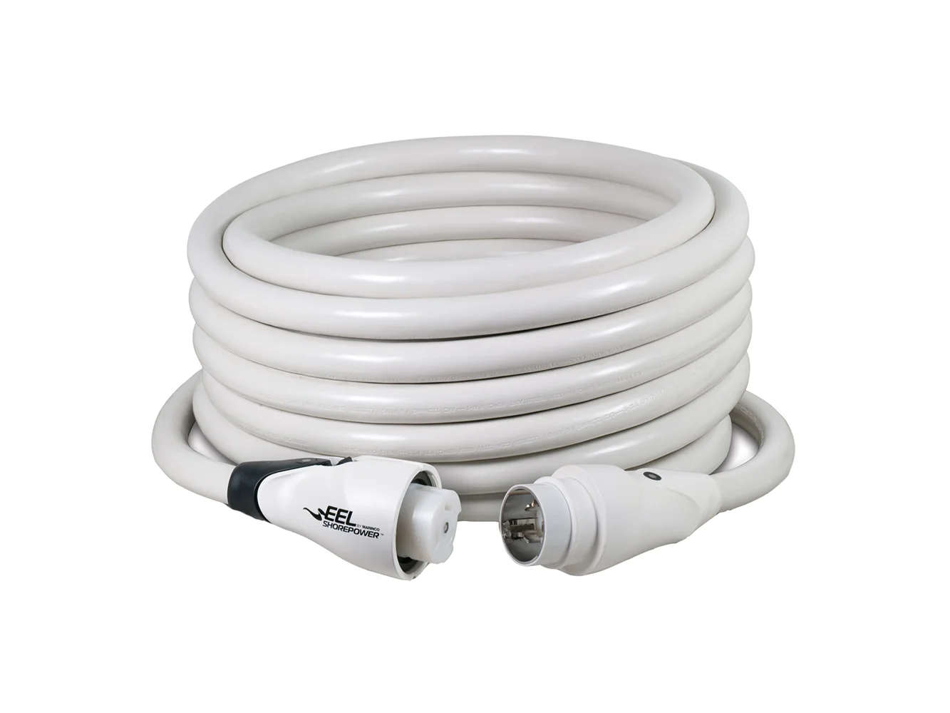 Marinco EEL 50A White Cordset - 125/250V - 50'