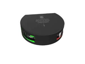 Lopolght Series 201-004 - Starboard & Port Sidelight - 2NM - Vertical Mount - Green/Red - Black Housing