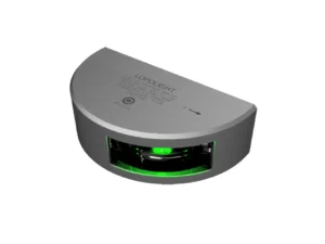 Lopolight Series 301-001 - Starboard Sidelight - 2NM - Vertical Mount - Green - Silver Housing