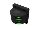 Lopolight Series 301-001 - Double Stacked Starboard Sidelight - 2NM - Vertical Mount - Green - Black Housing
