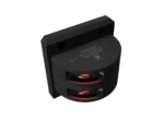 Lopolight Series 301-002 - Double Stacked Port Sidelight - 2NM - Vertical Mount - Red - Black Housing