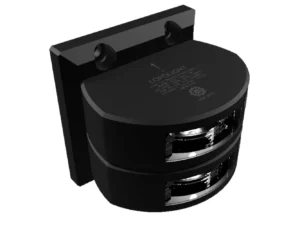 Lopolight Series 301-006 - Double Stacked Stern Light - 2NM - Vertical Mount - White - Black Housing