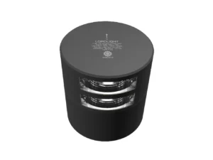 Lopolight Series 301-106 - Double Stacked Stern Light - 3NM - Horizontal Mount - White - Black Housing