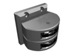 Lopolight Series 301-106 - Double Stacked Stern Light - 3NM - Vertical Mount -White - Silver Housing