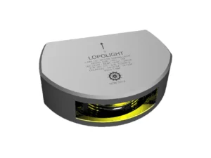 Lopolight Series 301-107 - Stern Towing Light - 3NM - Vertical Mount - Amber - Silver Housing
