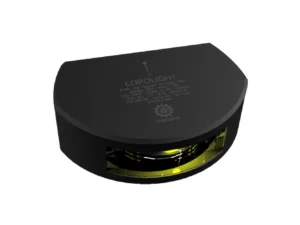 Lopolight Series 301-107 - Stern Towing Light - 3NM - Vertical Mount - Amber - Black Housing