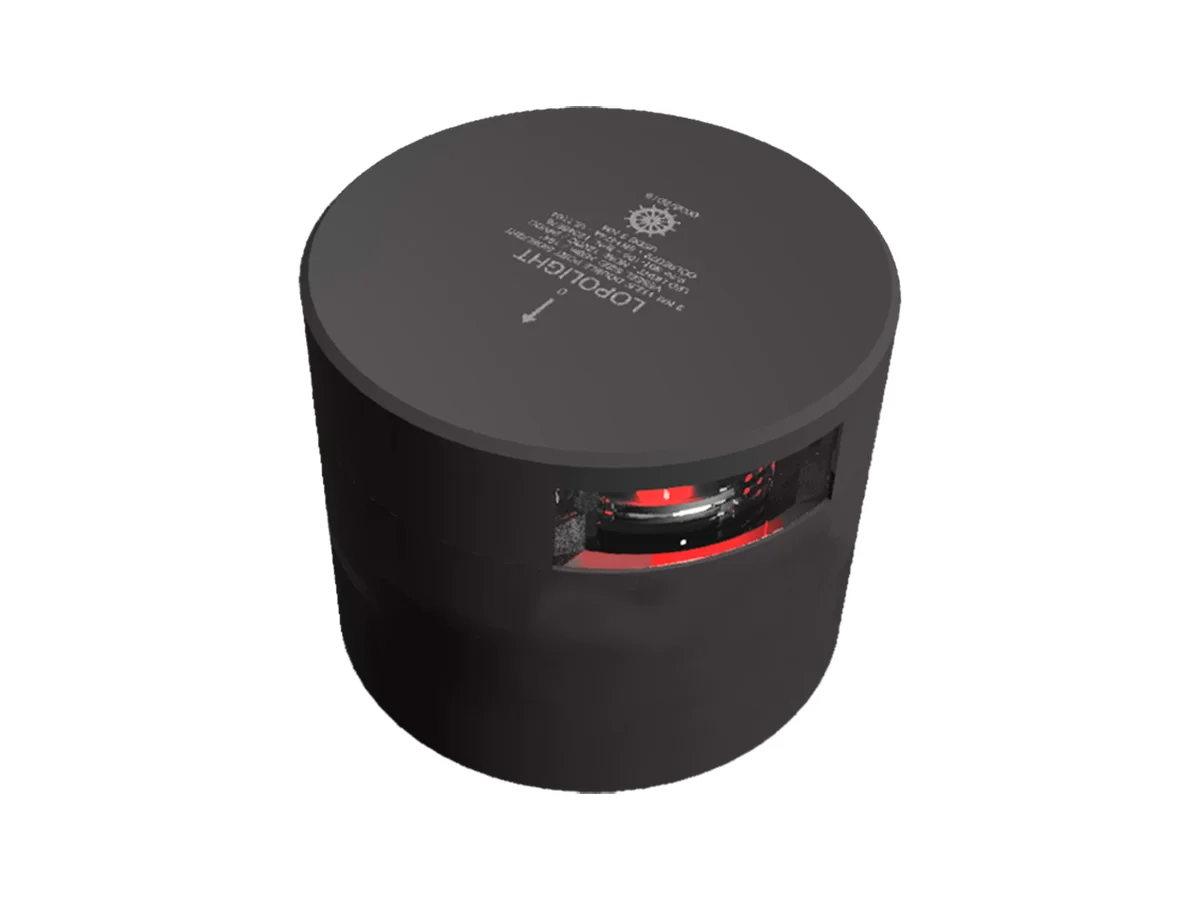 Lopolight Series 301-109 - Navigation Light - 3NM - Horizontal Mount - Red - Black Housing