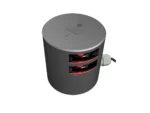 Lopolight Series 301-109 - Double Stacked Navigation Light - 3NM - Horizontal Mount - Red - Silver Housing