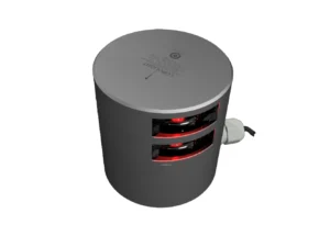 Lopolight Series 301-109 - Double Stacked Navigation Light - 3NM - Horizontal Mount - Red - Silver Housing
