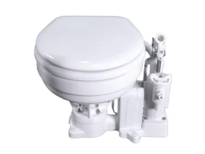 Raritan PH PowerFlush Electric/Manual Toilet - Marine Size - 12v - White