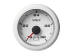 Veratron 52MM (2-1/16") OceanLink Battery Voltage Gauge - 16 to 32V - White Dial & Bezel