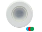 Shadow-Caster Color-Changing White, Blue & Red Dimmable - White Powder Coat Down Light