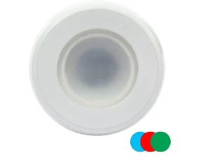 Shadow-Caster Color-Changing White, Blue & Red Dimmable - White Powder Coat Down Light