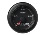 Veratron 52MM (2-1/16") OceanLink Battery Voltage Gauge - 16 to 32V - Black Dial & Bezel