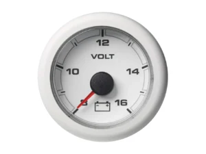 Veratron 52MM (2-1/16") OceanLink Battery Voltage Gauge - 8 to 16V - White Dial & Bezel