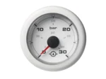 Veratron 52MM (2-1/16") OceanLink Transmission Oil Pressure Gauge - 30 Bar/440 PSI - White Dial & Bezel