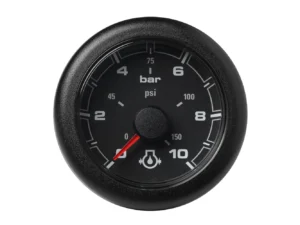 Veratron 52MM (2-1/16") OceanLink Engine Oil Pressure Gauge -10 Bar/150 PSI - Black Dial & Bezel