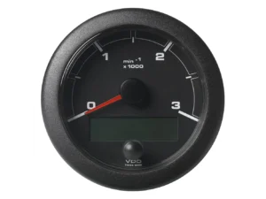Veratron 3-3/8" (85mm) OceanLink Tachometer 3000 RPM - Black Dial & Bezel