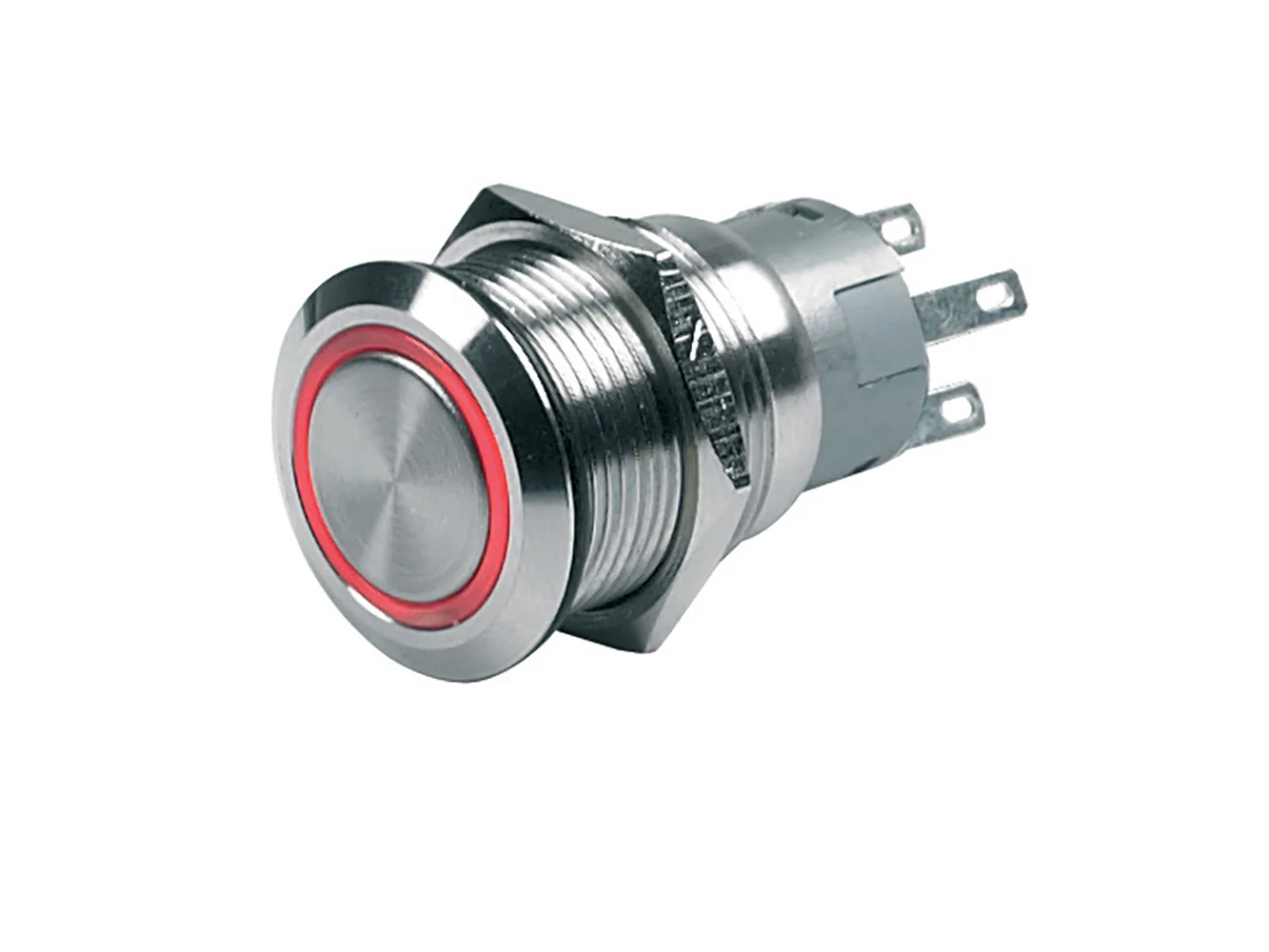 BEP Push-Button Switch 12V Momentary On/Off - Red LED