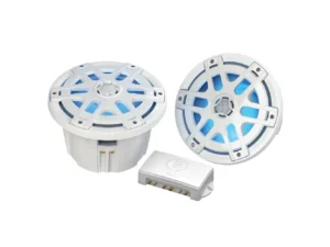 Poly-Planar MA-OC8 8" 500 Watt Waterproof Blue LED Speaker - White
