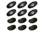 RIGID Industries A-Series Rock Light Kit - 6 Cool White Lights - Black