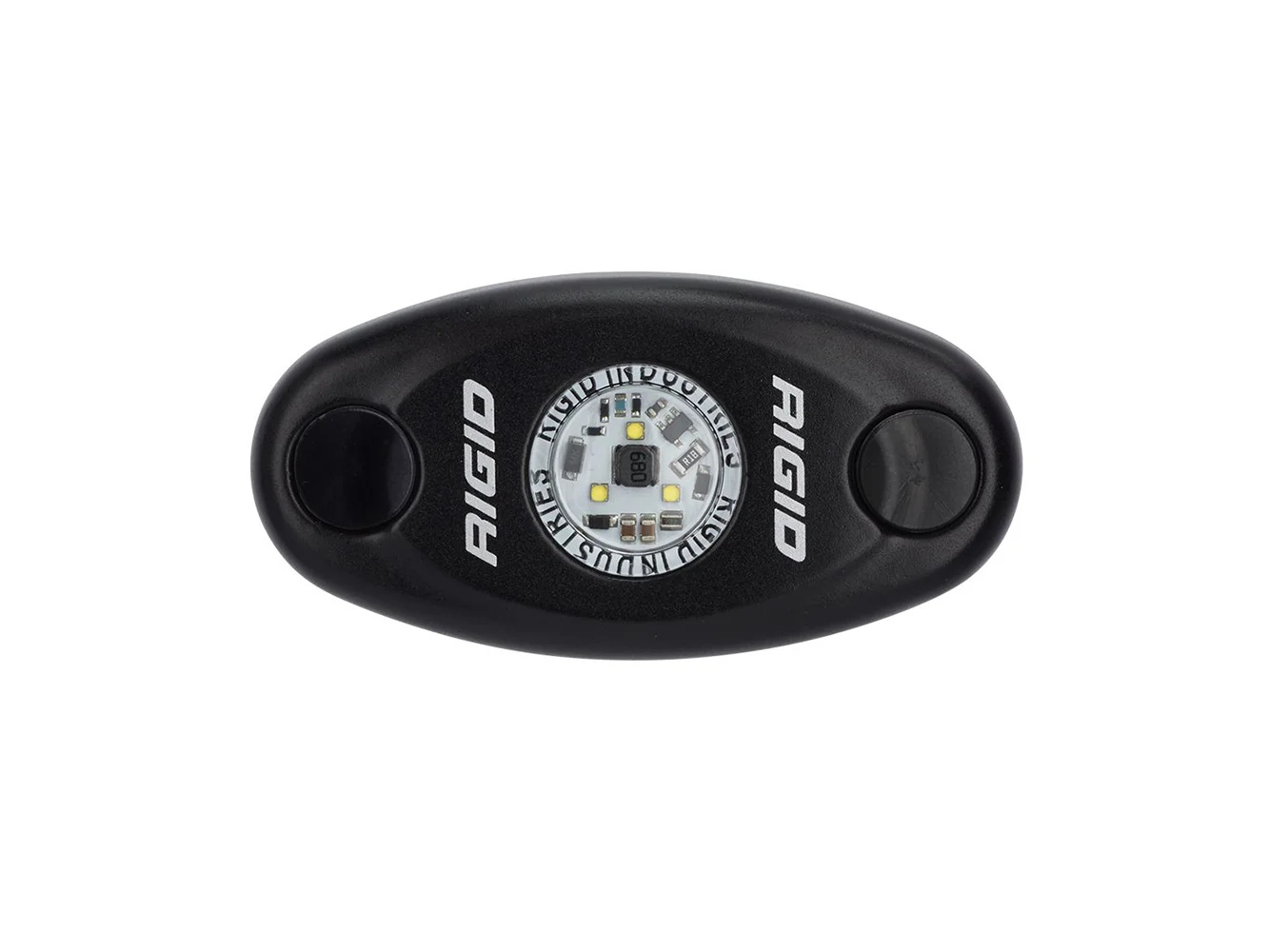 RIGID Industries A-Series Black High Power LED Light Single - Red