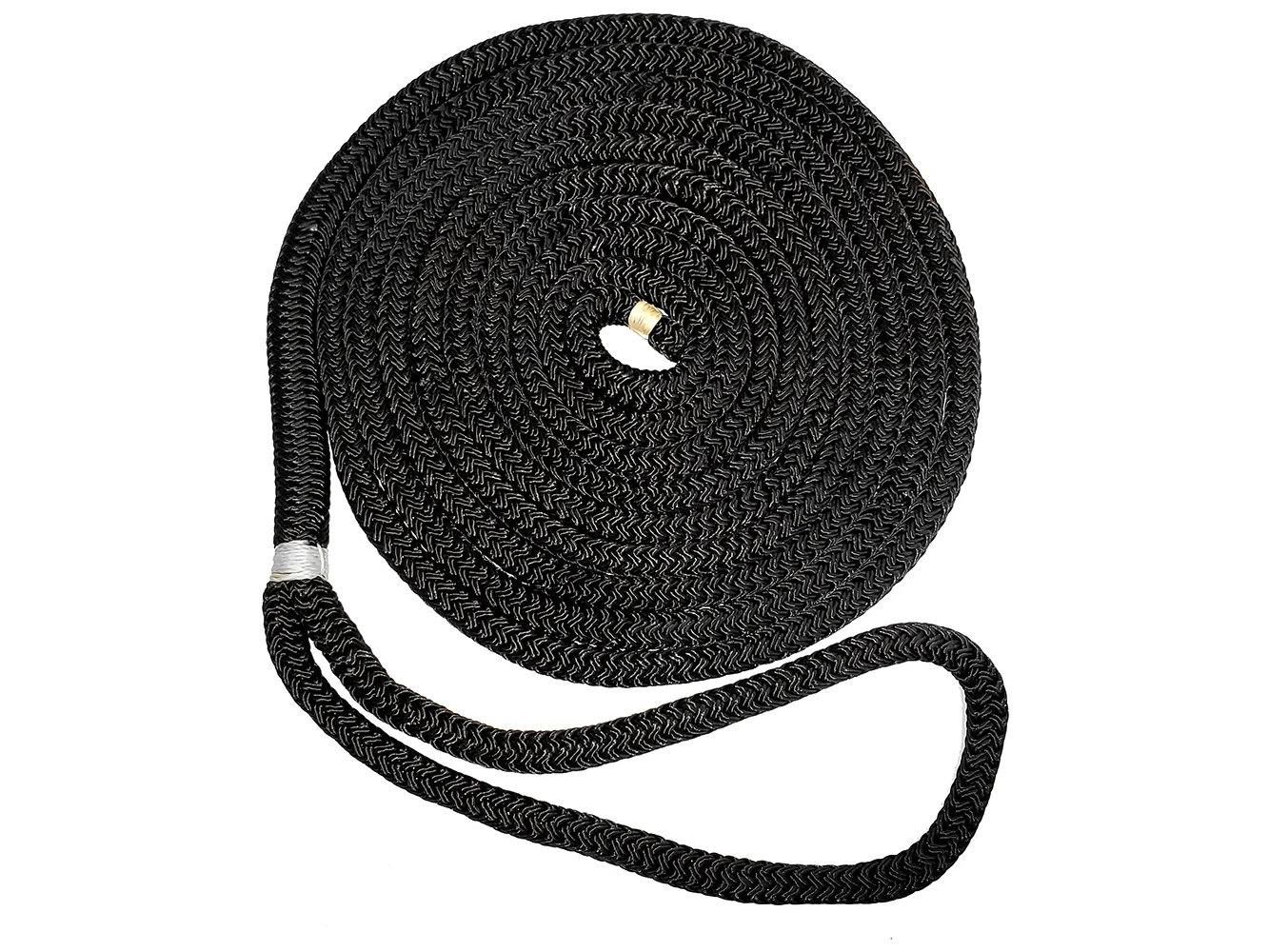 New England Ropes 3/8" Double Braid Dock Line - Black - 15'