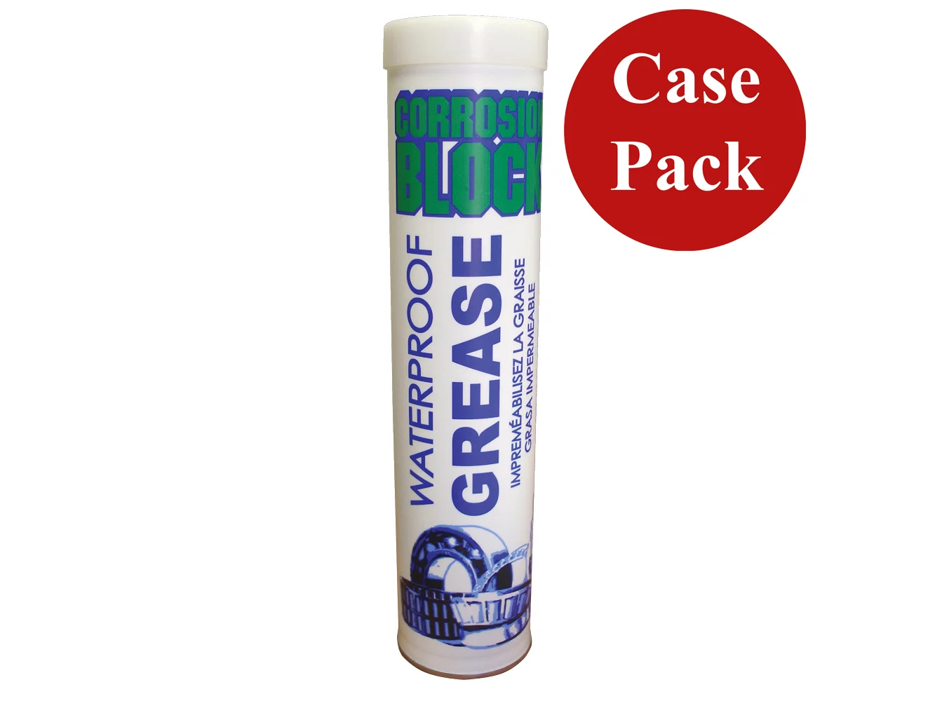 Corrosion Block High Performance Waterproof Grease - 14oz Cartridge - Non-Hazmat, Non-Flammable & Non-Toxic *Case of 10*