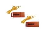 Orion Safety Whistle w/Lanyards - 2-Pack