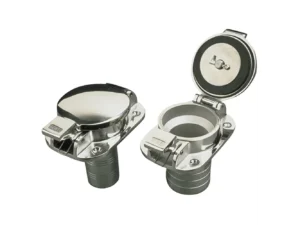 Sea-Dog Stainless Steel Flip Top Deck Fill - Gas - 2" Hose