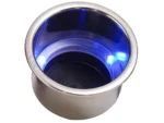 Sea-Dog LED Flush Mount Combo Drink Holder w/Drain Fitting - Blue LED