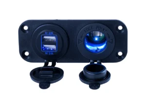 Sea-Dog Double USB & Power Socket Panel