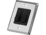 Sea-Dog Double Gang Wall Switch - Stainless Steel