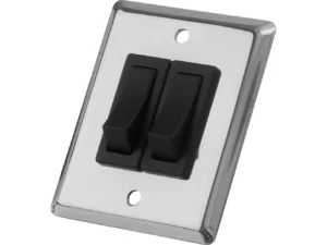 Sea-Dog Double Gang Wall Switch - Stainless Steel