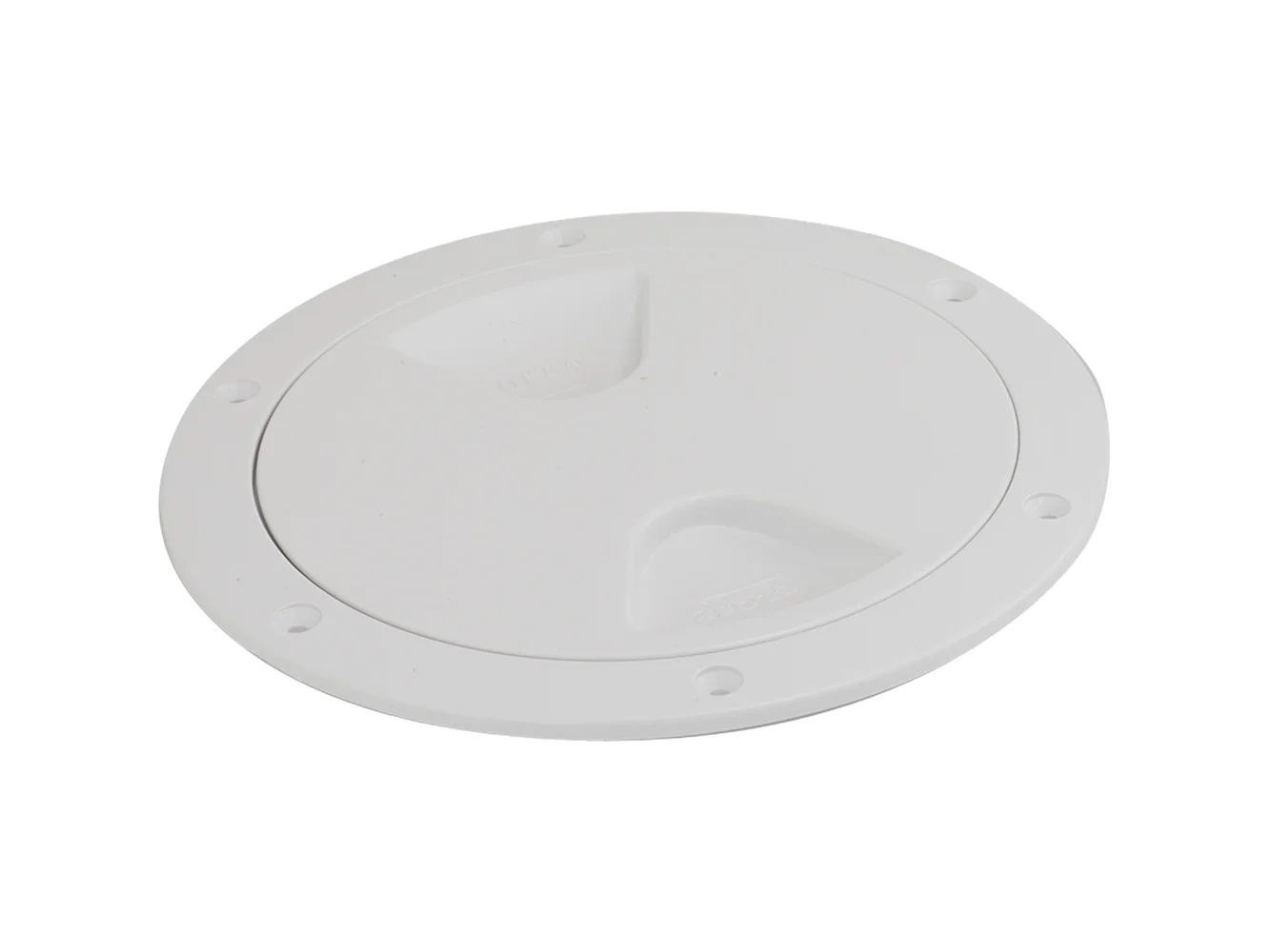 Sea-Dog Screw-Out Deck Plate - White - 4"
