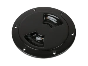 Sea-Dog Smooth Quarter Turn Deck Plate - Black - 4"