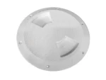 Sea-Dog Quarter-Turn Textured Deck Plate w/Internal Collar - White - 6"
