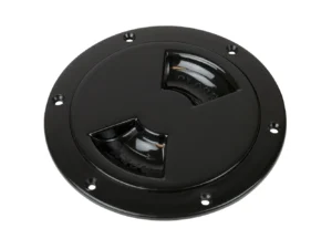 Sea-Dog Quarter-Turn Smooth Deck Plate w/Internal Collar - Black - 6"